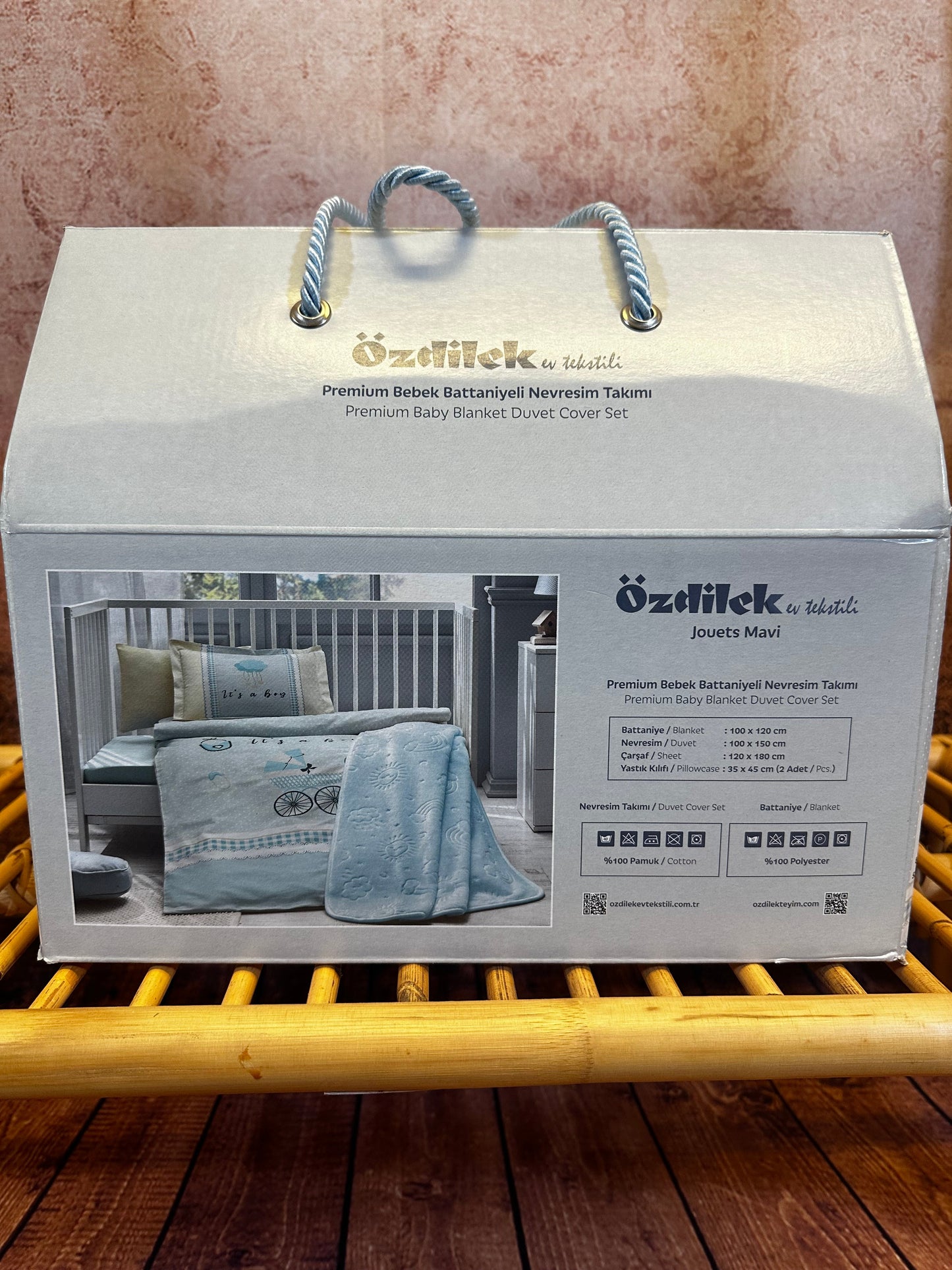 Özdilek Bettdecke Set Blau